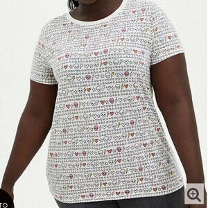 Torrid skulls and symbols classic fit tee